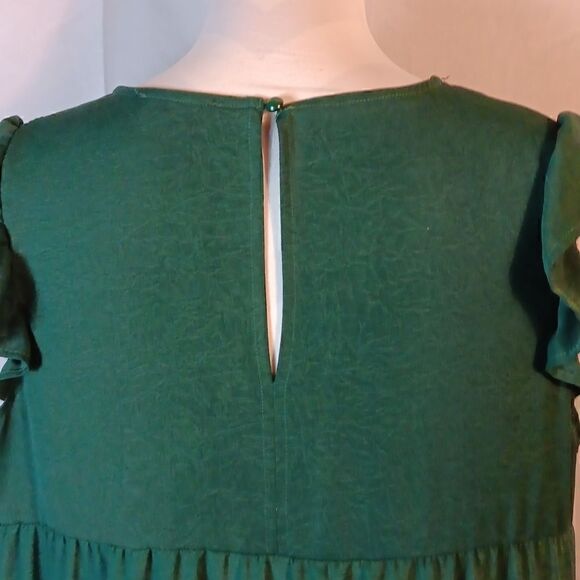 Kirundo Green Aline Swing Tier Dress - Picture 7 of 9
